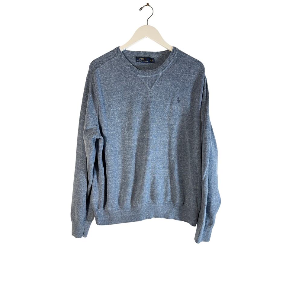 Polo by Ralph Lauren Men's Crewneck Sweater - Heather Blue